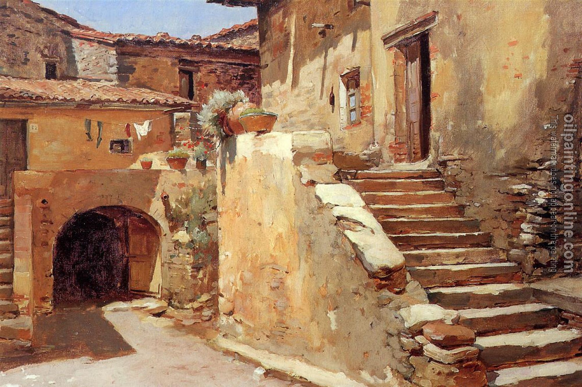 Frank Duveneck - Italian Courtyard